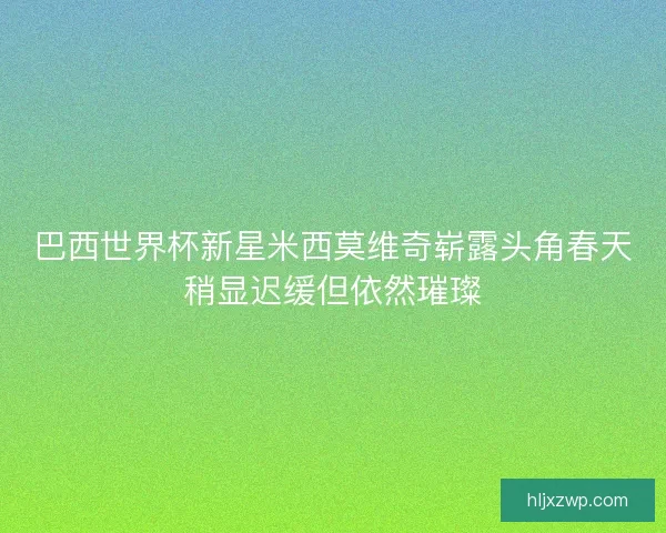 巴西世界杯新星米西莫维奇崭露头角春天稍显迟缓但依然璀璨